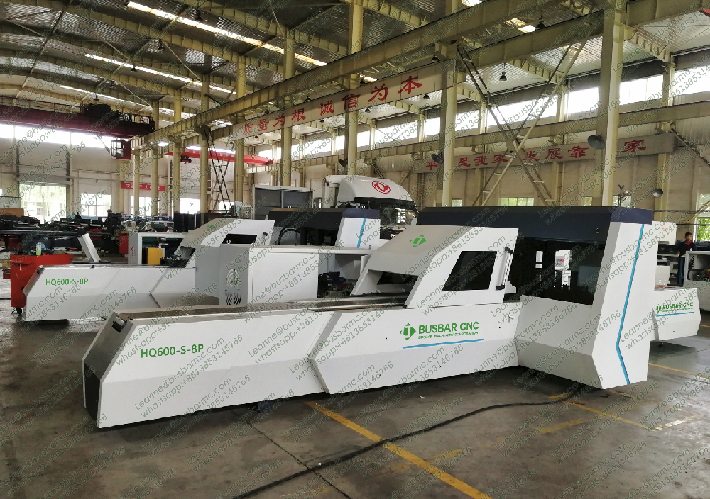 Mesin Punching Busbar Tembaga CNC HQ600-S-8P Presisi Tinggi dengan 8 Stasiun